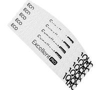 Limes à ongles demi-lune professionnelles Excellent Pro NF21 Grain 100 180 par 10