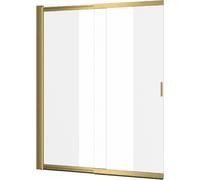 Excellent Liner paroi de baignoire 110 cm deux pièces doré brossé/verre transparent KAEX.2950.1100.LP