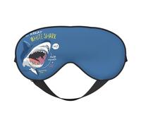 Excellent masque de sommeil requin blanc, masque de sommeil double face, masque de sommeil pour homme et femme, couvre-yeux occultant pour dormir, voyage