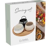 EXCELLENT MÉNAGE Ensemble de bols de service avec planche de service 3 pcs KO-210001230