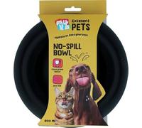 Excellent Pets - Boisson anti-nœuds - 800 ml - Voerbak avec antidérapant - M - Bord parfait - En silicone - Antraciet