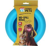 Excellent Pets Gamelle anti-salissure pour chien et chat - 800 ml - Avec base antidérapante - Taille M - Bord anti-éclaboussures - Gamelle en silicone - Bleu