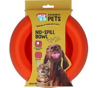 Excellent Pets Gamelle anti-salissure pour chiens et chats - 800 ml - Gamelle avec fond antidérapant - Taille M - Bord anti-éclaboussures - Gamelle en silicone - Orange