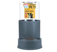 Excellent Pets - Tour d'eau - 3,8L - Abreuvoir - Distributeur d'eau - Sans BPA - Pieds antidérapants - Accessoires animaux - Pour chiens et chats - Gris