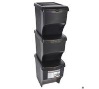 EXCELLENT Poubelle pour déchets triés set de 3 pcs KO-Y54230540