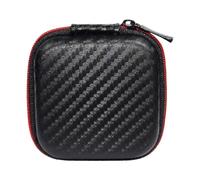 Excellent sac pour écouteurs, Anti-pression, lignes claires, étui pour écouteurs, Faux cuir, sac pour écouteurs