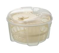Excellent Salad Spinner, Vegetable Washer Bowl, Fruit Dryer Strainer, Manual Kitchen Drainer, for Washing Lettuce Greens Fruits Vegetables Dumpling Filling Onion Sink Prep Dressing 21x21x14cm