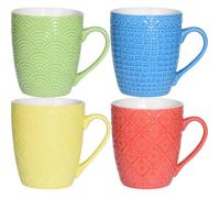 Tasses mug textures 380 ml 4 pièces lot de 4