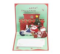 Excellente carte postale de bénédiction de Noël, cadeau de fête, carte de vœux pour les vacances d'hiver, le Nouvel An, fournitures de fête à la maison, vœux chauds, effet visuel réaliste, exquis