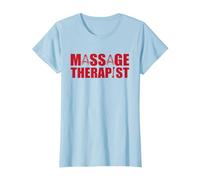 Excellente Tenue de Massage thérapeute pour Le Bien-être et Le Massage T-Shirt, Femme, Bleu Céleste, XL