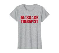Excellente Tenue de Massage thérapeute pour Le Bien-être et Le Massage T-Shirt, Femme, Gris Chiné, M