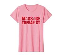 Excellente Tenue de Massage thérapeute pour Le Bien-être et Le Massage T-Shirt, Femme, Rose, S