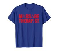 Excellente Tenue de Massage thérapeute pour Le Bien-être et Le Massage T-Shirt, Homme, Bleu Royal, 3XL
