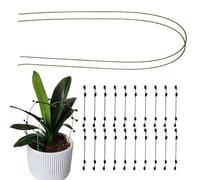 Excellents piquets pour - Piquets et Supports de Fleurs | Poteaux en métal avec connecteurs pour Paysage, Feuilles, pelouse, Serre, intérieur, légumes, extérieur, Jardin, orchidée