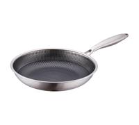 EXCELLIUM 3D - Poêle Anti-adhésive Professionnelle - Tous feux dont induction - Compatible Four - Résistante & Polyvalente - Nid d'Abeille anti-rayures - Manche ergonomique anti-chaleur - 24 cm