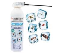 EXCELLIUM CRYOBUGS bombe de froid - gel cryo -40°C à action physique, pour insectes volants et rampants, tête double jet + tube prolongateur, 500 ml