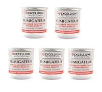Excellium Professionnel Excellium Fumigateur Insecticide Hydro-Réactif | Anti Punaises Blattes Moustiques (Lot de 5 × 20 g)
