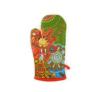 Excelsa Aboriginal Gant de Four, Taille Unique, Doublure 100% Coton, Rembourrage en Polyester