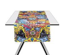 Excelsa Acapulco Chemin de Table 60 % Coton, 40 % Polyester, 45 x 140 cm, Multicolore