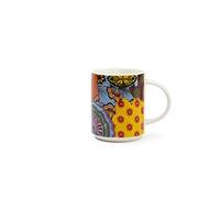 Excelsa Afrika Lot de 4 tasses en porcelaine New Bone China, capacité 300 ml.