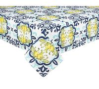 Excelsa Amalfi Nappe rectangulaire, 140 x 180 cm, Coton, Polyester, Lavable en Machine