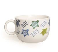 Excelsa Animals Tasse Thé, 200 ML, Porcelaine, Blanc Tortue 8.5x8.5x6 cm Blanc/Multicolore