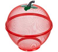 Excelsa Apple Panier Fruits, Acier, Orange/Jaune/Vert, 26,5x 26,5x 27cm