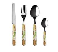 Excelsa Automn Leaves Service de 24 couverts en acier inoxydable 18/0