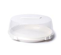 Excelsa Boîte en Plastique pour Transporter des tartes, 32 cm Blanc