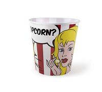 Excelsa Bol Pop Corn, Polypropylène, Rouge Et Blanc, Diamètre: 18 cm