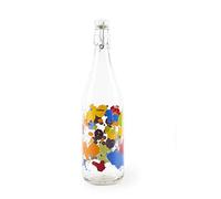 Excelsa Bouteille, Transparent avec décoration Dripping, Capacité: 1 Litre
