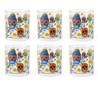 Excelsa Calavera Lot de 6 verres, verre, capacité 250 ml.