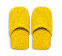 Excelsa Bagno Caldo Chaussons de Bain pour Femme, éponge, Jaune, 27,5 x 11 x 3 cm