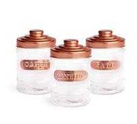 Excelsa Copper Lot de 3 bocaux de Conservation Taille Unique