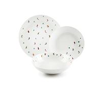 Excelsa Cortina Service de vaisselle 18 pièces, porcelaine, 6 personnes