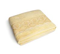 Excelsa Country Spa Serviette de Douche, Coton, Paille, 39 x 34 x 4 cm