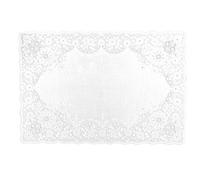 Excelsa Dentelle Venezia Set de Table 30 x 45, 45 cm x 45 cm, en Vinyle, Blanc