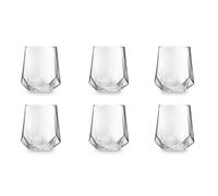 Excelsa Diamante Lot de 6 verres à eau, verre, capacité 400 ml, transparent