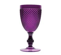 Excelsa Diamond Lot de 6 verres Diamond Lilas, plastique réutilisable, capacité 390 ml.