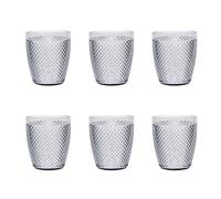 Excelsa Diamond Lot de 6 verres en plastique incassable, capacité 400 ml, réutilisable