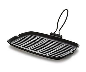 Excèlsa Dieta-Grill Poêle à Griller rectangulaire en Fonte 61 x 91,4 cm