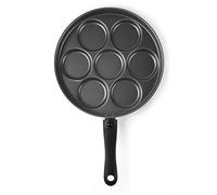 Excelsa Disco Cook Poêle 7 compartiments pour crêpes, antiadhésif, diamètre 28 cm, aluminium