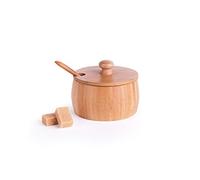 Excelsa Eco Living Sucrier avec cuillère en Bambou Marron Capacité 225 ML
