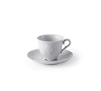Excelsa Elisa Rococò Lot de 6 tasses à café avec soucoupe, porcelaine