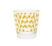 Excelsa Enjoy Lot de 6 verres en verre avec décoration d'étoiles jaunes