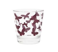 Excelsa Enjoy Lot de 6 verres en verre avec décoration papillons lilas
