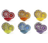 Excelsa ETNO Color Service Table, Porcelaine, Multicolore, 18 unités