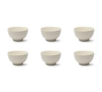 Excelsa Fashion White Lot de 6 bols/bols blancs, céramique Stoneware, capacité 600 ml, diamètre 14 cm.