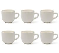 Excelsa Fashion White Lot de 6 tasses à thé blanc, céramique, capacité 250 ml.