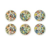 Excelsa Fiori Frida Lot de 6 assiettes à pizza en porcelaine, décoration florale, 30,5 cm